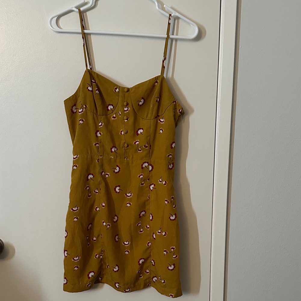 Floral Mustard Dress
